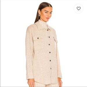 Revolve Clothing Weekend Stories River felted merino button up “coatigan”